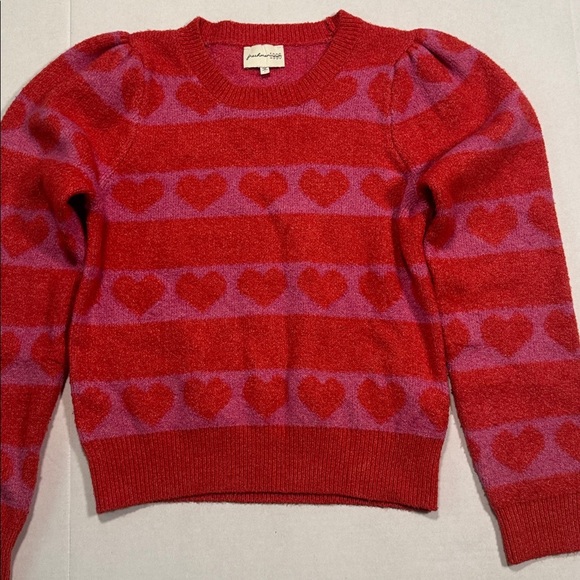 Freshman 1996 Red and Pink with hearts Knit Sweater in Large - Picture 2 of 7